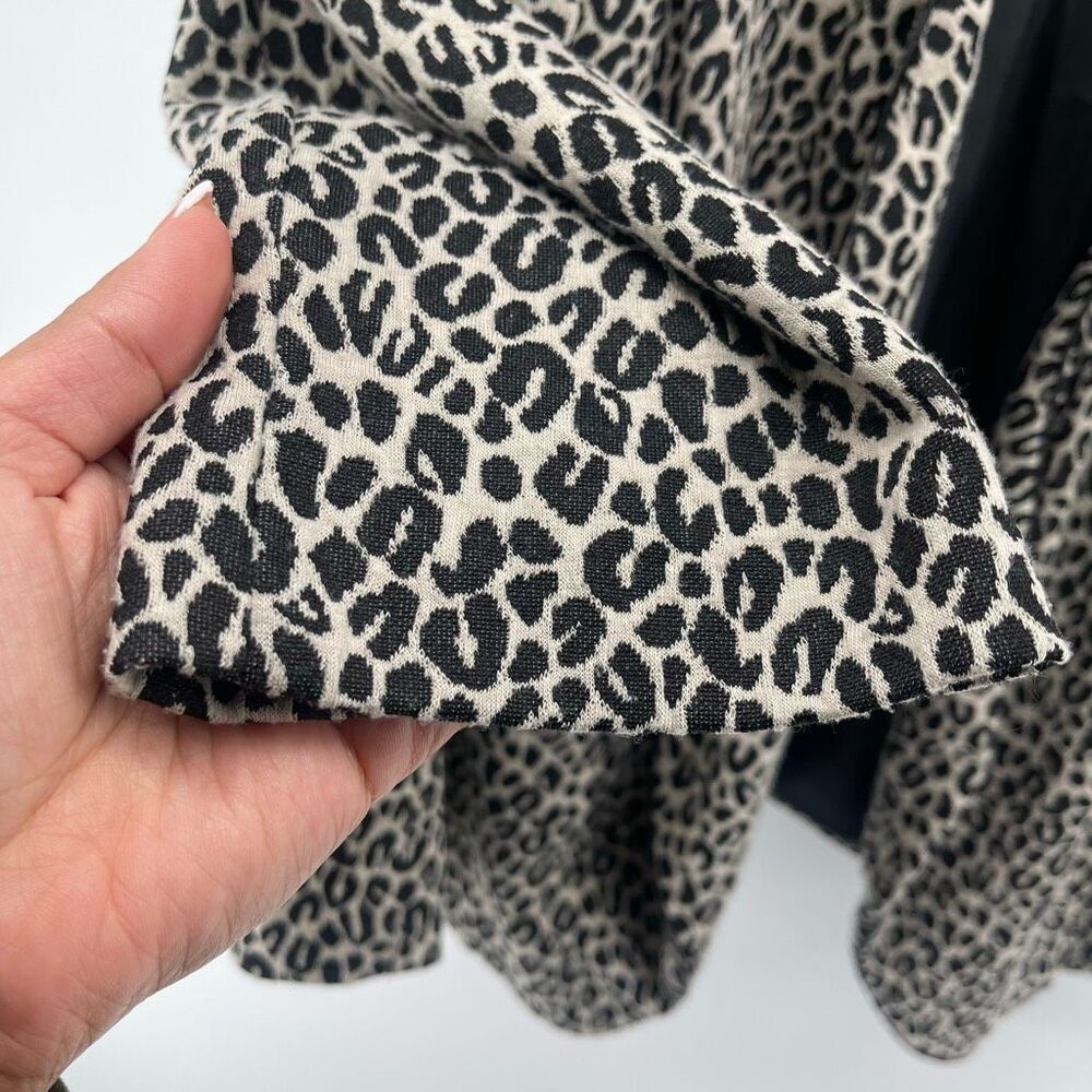 Notations Leopard Print Drape Front Open Blazer J… - image 7